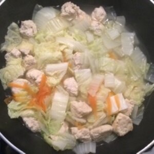 鶏つくねと白菜のうま煮